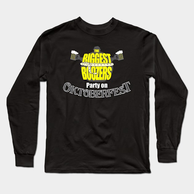 Biggest Beer Drinker Reality TV For Oktoberfest Gift For Beer Drinkers Long Sleeve T-Shirt by BoggsNicolas